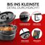 BBQ Dutch Oven [Das Original] - 10,8 Liter Dutch Oven Set mit Topfständer & 2,2 Liter Deckel mit Doppelfunktion zusätzlich als Grillpfanne nutzbar – inkl. Deckelheber und E-Book