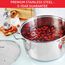 Tefal Intuition XL B8646404 Großer Edelstahl-Kochtopf 28 cm/8 L, Induktion, 5 Jahre Garantie, Premium 18/10 Edelstahl, Größe XL, stabile Griffe, Glasdeckel