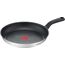 Tefal Comfort Max 26 cm Bratpfanne, Premium Edelstahl, Thermo-Spot Temperaturanzeige, Antihaftbeschichtung, Induktion G7260544, Schwarz, Silber
