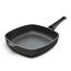 Hoffmann Aluguss Pfanne 28x28 cm Induktion viereckig Hoher Rand I Schmorpfanne Innenhöhe 6 cm I Viereckpfanne beschichtet I Eckpfanne Antihaft Rechteckpfanne ohne Glasdeckel