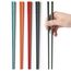 AOOSY Wiederverwendbare Essstäbchen aus Fiberglas, mehrfarbig, chinesische Essstäbchen, spülmaschinenfest, 5 Paar japanische Essstäbchen, Geschenk-Set, 24 cm (5 Farben)