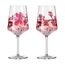 RITZENHOFF 3461006 Aperitif-Glas Sprizz 2er-Set 500 ml - Serie Sommersonett Nr. 11 + 12 - mit Asia-Motiv Rot - Made in Germany