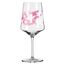 Ritzenhoff 3461003 Aperitifglas 500 ml – 2er Set – Serie Sommersonett Nr. 3 – 2 Stück mit Blütenmotiv – Made in Germany, Rosa, Weiß