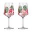 RITZENHOFF 6011001 Aperitifglas 500 ml - 2er Set - Serie Sommersonett Nr. 1, 2 Stück, Blütenmotiv - Made in Germany