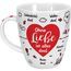 Sheepworld Tasse "Ohne Liebe ist alles doof" | Porzellan, 45 cl | Porzellantasse für Kaffee und Tee, lustige Tasse mit Spruch | 46506