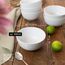 Moritz & Moritz BASIC Schüssel Set 6-teilig - Ø 14 x 7 cm mit ca. 500 ml Füllmenge - aus hochwertigem Porzellan in klassischem Weiß - Für Suppen, Salate, Desserts, Müsli und mehr