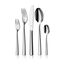 WMF Philadelphia Besteck Set 12 Personen, Besteck 60 teilig, Monobloc-Messer, Cromargan Edelstahl poliert, glänzend, spülmaschinengeeignet