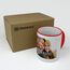 PhotoFancy® - Tasse mit Foto Bedrucken Lassen - Fototasse Personalisieren – Kaffeebecher zum selbst gestalten (Rot)