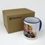 PhotoFancy® - Tasse mit Foto Bedrucken Lassen - Fototasse Personalisieren – Kaffeebecher zum selbst gestalten, 325 ml, (Blau)