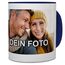 PhotoFancy® - Tasse mit Foto Bedrucken Lassen - Fototasse Personalisieren – Kaffeebecher zum selbst gestalten, 325 ml, (Blau)