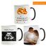 LOOXIS Personalisierte Zaubertasse mit Foto & Text bedruckt, selbst gestalten – Farbwechseltasse, Magic Mug, Thermobeschichtung, 325ml, Keramik - Geschenkidee Männer, Frauen – Innen schwarz
