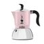 Bialetti Fiammetta Induktions-Kaffeemaschine, 2 Tassen (100 ml), für alle Herdarten geeignet, elegantes Design, rosa, Pinke Farbe