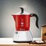 Bialetti Fiammetta Induktions-Kaffeemaschine, 4 Tassen (150 ml), für alle Herdarten geeignet, Elegantes Design, rot