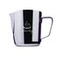 Milch Pitcher rostfreiem Edelstahl Milchkännchen perfekt für Milchaufschäumer Cappuccino Milchschaum Cafe Art Aufschäumkännchen(600ml)