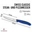 Victorinox Swiss Classic Profi Steak- und Pizzamesser-Set, 6-teilig, Tafelmesser, Wellenschliff, Scharfe Klingen, 11 cm, Robuste Kunststoffgriffe, Blau