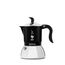 Bialetti Fiammetta Induktions-Kaffeemaschine, 4 Tassen (150 ml), für alle Herdarten geeignet, Elegantes Design, schwarz