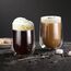 glastal 350ml Doppelwandige Latte Macchiato Gläser Set Borosilikatglas Kaffeetassen Glas 2er Set Kaffeeglas Teegläser für Cappuccino,Latte,Tee,EIS,Eistee,Iced Americano,Milch,Saft,Bier