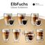 ElbFuchs® Doppelwandiges Latte Macchiato Glas | MAMA | 1x 350ml [GESCHENKIDEE FÜR MAMA] Ideales Geburtstagsgeschenk für Mütter oder werdende Mama | Glas mit Gravur zum Muttertag