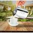 OneChois Milch Pitcher rostfreiem Edelstahl Milchkännchen perfekt für Milchaufschäumer Cappuccino Milchschau (350ml)