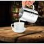 OneChois Milch Pitcher rostfreiem Edelstahl Milchkännchen perfekt für Milchaufschäumer Cappuccino Milchschau (350ml)