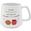 GRUSS & CO Tasse konisch mit Motiv "Freundschaft" | Steinzeug, 43 cl, Kaffeebecher | Geschenk für Freund, Freundin, natürlich schön | 74643