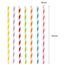 Vicloon 175pcs Papier trinken Einweg-Strohhalme, bunte Streifen Einweg-Dekoration Papier Trinkende Strohhalme für Geburtstag, Hochzeit, Weihnachten, Feier Parteien, 7 Farben