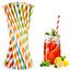 Vicloon Strohhalme Papier, Trinkhalme Papier Biologisch Abbaubare, Bunte Trinkhalme Geeignet für Partys, Hochzeiten und Anlässe, Party Strohhalme 5 Farben, 200 PCS
