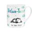 Sheepworld XL-Tasse Motiv "Relax" | Großer Becher aus Porzellan, XL Jumbotasse, 60 cl, Kaffeetasse mit Spruch | Geschenk, Freund, Freundin | 45755