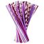 Vicloon 150pcs Strohhalme Trinkhalme Papier Biologisch Abbaubare, Lila Papier Trinkhalme Geeignet für Partys, Hochzeiten und Anlässe, Party Strohhalme, 10 Lilatöne