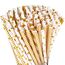 Vicloon Strohhalme Papier, Biologisch Abbaubare Trinkhalme, Bronzing Gold für Partys, Hochzeiten und Anlässe, 100 Stück