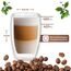 LAPRESO® Latte Macchiato Gläser doppelwandig 6er Set 450ml - Doppelwandige Gläser modernes Design Cappuccino Tassen Teegläser aus Borosilikatglas