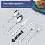 Besteck Set 6 Personen, Bastwe 36 teiliges Edelstahl Besteckset mit Steakmesser, Hochwertiges Messer Gabel Löffel für Familie/Party/Hotel, Hochglanzpoliert & Spülmaschinenfest