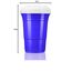TRESKO 50 Beer Pong Becher | Partybecher 473ml - 16oz | Bierpong, Red Cups extra stark | Plastikbecher Blau