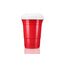 TRESKO 250 Beer Pong Becher wiederverwendbar | Partybecher 473ml - 16oz | Bierpong, Red Cups extra stark | Plastikbecher Rot