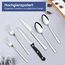 Besteck Set für 12 Personen, Bastwe 72-teiliges Edelstahl Besteckset mit Steakmesser, Messer, Gabel, Löffel, Hochwertiges Essbesteck Set für Restaurant Party Hochzeit, Spülmaschinenfest