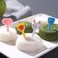 Obstgabeln Kinder Bento Box Zubehör Spieße Tiere Food Picks Plastik Gabeln Mini Dessertgabeln für Kuchen Desserts Obst (Zufällig) (20STK-N)