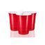 TRESKO 250 Beer Pong Becher wiederverwendbar | Partybecher 473ml - 16oz | Bierpong, Red Cups extra stark | Plastikbecher Rot