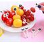 Obstgabeln Kinder Bento Box Zubehör Spieße Tiere Food Picks Plastik Gabeln Mini Dessertgabeln für Kuchen Desserts Obst (Zufällig) (20STK)