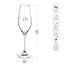 Krosno Champagnergläser Set – 6er Set | 210 ml | Splendour Kollektion | Crystalline Glas, bleifrei | Elegantes Design mit hohem Stiel | Für Sekt, Prosecco & festliche Anlässe