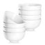 MALACASA, Serie Regular, 8er Set Müslischale Set Suppenschale 5"/12,5 * 12,5 * 6,5/440ml Porzellan Schalen Schüssel Reisschüssel Cremeweiß