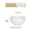MALACASA, Serie Regular, 4-teilig Porzellan Cremeweiß Müslischalen Set, 1350ml Suppenschüssel Reisschale Bowl Essen, Snackschale Dessertschale für Salat, Suppen, Ramen, Obst usw. 17,8x17,8x8,5cm