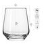 Krosno Wassergläser Saftgläser Whiskygläser Trinkgläser| Set von 6 | 400 ML | Splendour Kollektion | Hause Restaurants Partys | Geschenkidee Hochzeit Geburtstag Feier | Spülmaschinenfest |