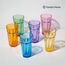 TREND FOR HOME -Gigi Rainbow Blast mix Große Trinkgläser700 ml Cocktailgläser 6er Set Eiskaffeegläser Große Longdrinkgläser XXL Bunte Gläser Limonadengläser Saftgläser Smoothiegläser