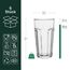 TREND FOR HOME Cocktailgläser Groß Trinkglas Caipirinha Gläser 630 ml Set von 6 Cocktail Highball Wasser Glässerset XXL Tumblers Retro Design Spülmaschinenfest Kollektion Alva Transparent