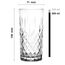 Glasmark Krosno Wassergläser Gläser Trinkgläser Set Longdrink Cocktail Gin Wasser Longdrinkgläser Cocktailgläser, Spülmaschinenfest Transparent Mit Kristall Effekt 6 x 300ml (Packung mit 2)