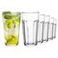 TREND FOR HOME Cocktailgläser Groß Trinkglas Caipirinha Gläser 630 ml Set von 6 Cocktail Highball Wasser Glässerset XXL Tumblers Retro Design Spülmaschinenfest Kollektion Alva Transparent