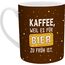 GRUSS & CO XL-Tasse mit Motiv "Zu früh" | Großer Becher aus Porzellan, XL Jumbotasse, 60 cl, mit lustigem Spruch | Geschenk, Männergeschenk | 74135