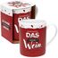 GRUSS & CO XL-Tasse Motiv Wein | lustige Kaffeetasse, Porzellan, großer Becher 60 cl, rot | Frauengeschenk, Partygeschenk | 48814