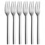 WMF Nuova Kuchengabel Set 6-teilig, 16 cm, Cromargan Edelstahl poliert, glänzend, spülmaschinengeeignet