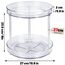 LUZOON Lazy Susan Dreh-Tablett, drehbar, Organizer für Küche, Schrank, Aufbewahrung von Artikeln für Gewürze, Kühlschrank, Schlafzimmer (27 cm, 2 Etagen)